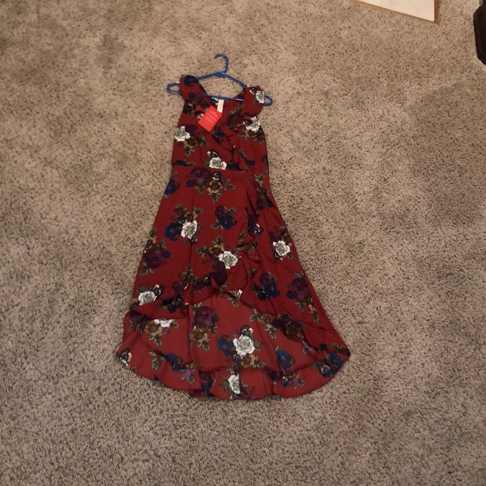 Evereve Alison Jay rust floral dress